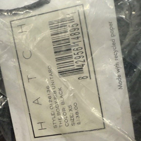 Hatch Collection The Body Rib Unitard Xs-black - Picture 5 of 5